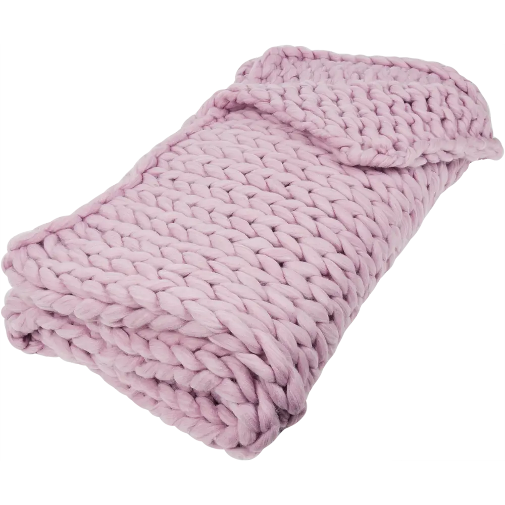 Плед Cosy 130x160 см трикотаж цвет розовый 82441414 STLM-2010835 INSPIRE  - Вид №2