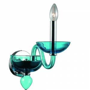 Бра Divinare Letizia 1156/02 AP-1 DIVINARE СВЕЧА 078864 Прозрачный;синий