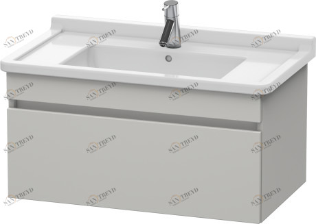 DS638800707 Тумбочка подвесная DuraStyle #DS6388 800 x 470 мм Бетонно-серый матовый декор Duravit
