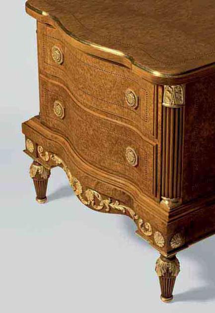 OAK Деревянная прикроватная тумба с ящиками в стиле неоклассицизма Galleria sun-id-1369185 - Вид №1