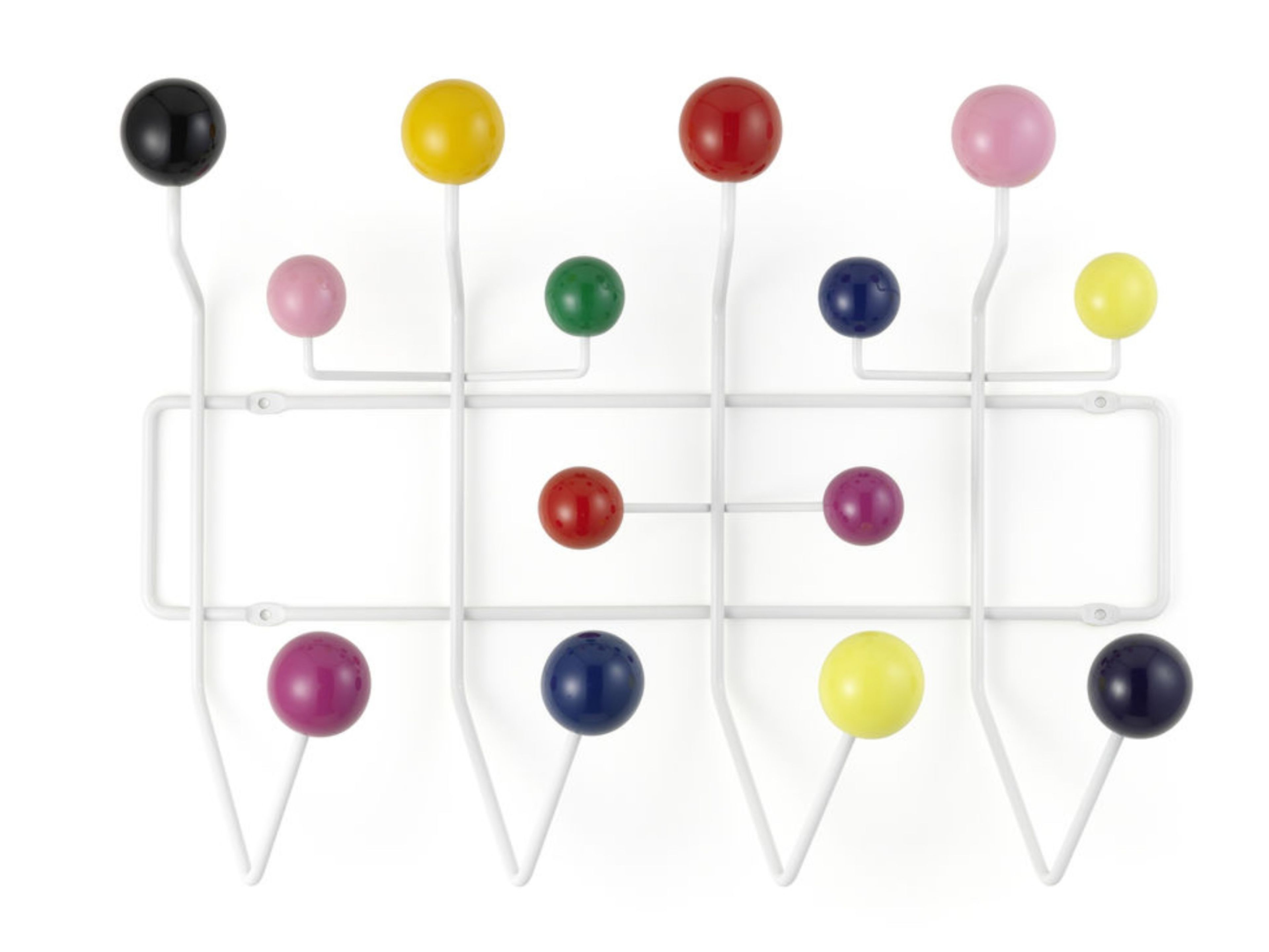 Стальная и деревянная настенная вешалка In Stock Vitra ARCH-00070698