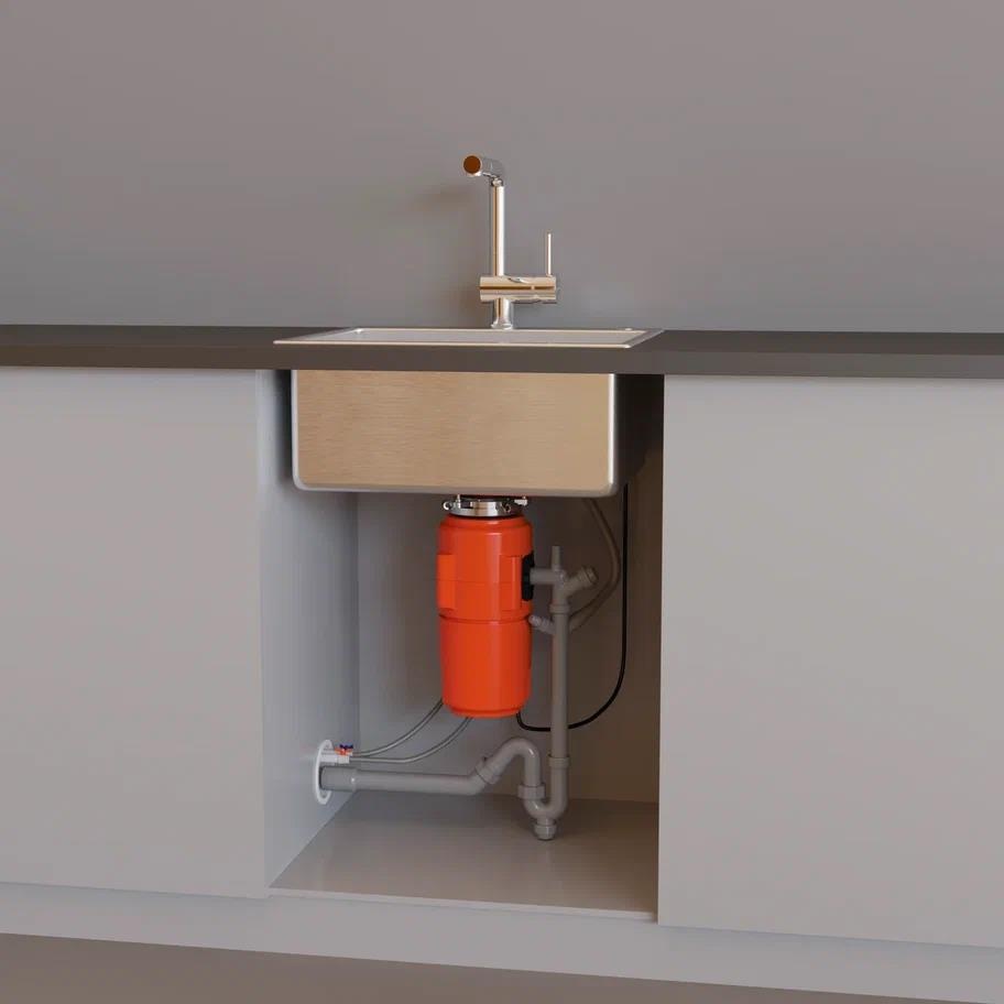 Измельчитель пищевых отходов Omoikiri Nagare Slim 500 4995061 для кухонной мойки, постоянный магнит - Вид №1