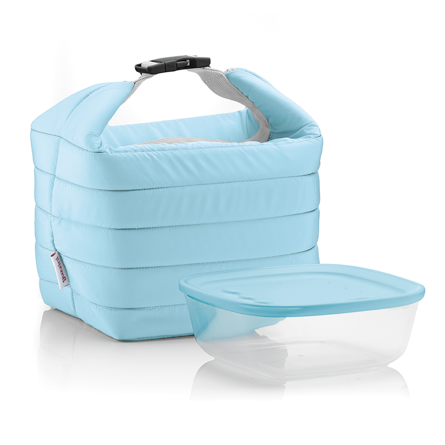 032950134 Набор из термосумки и контейнера handy, 1,4 л, голубой Guzzini 