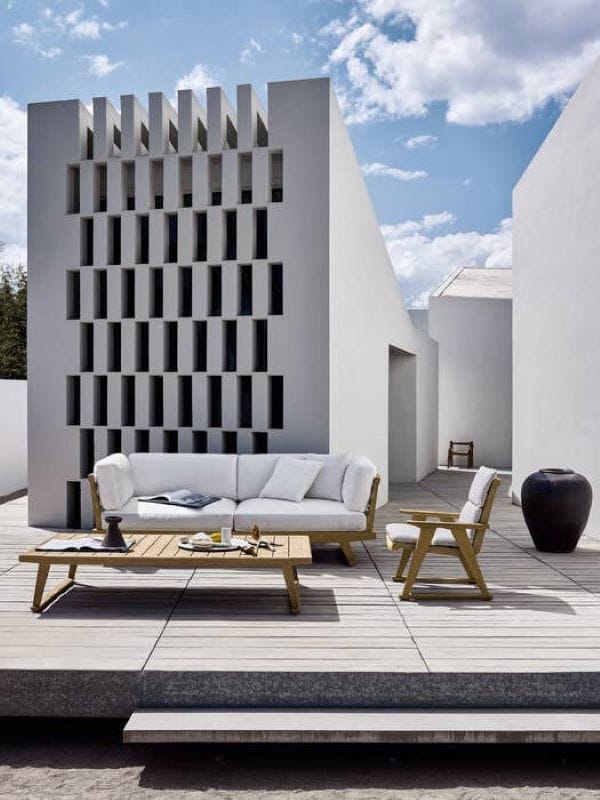 Садовое кресло из тикового дерева с подлокотниками B&B Italia Outdoor Чт ARCH-00040333 - Вид №2