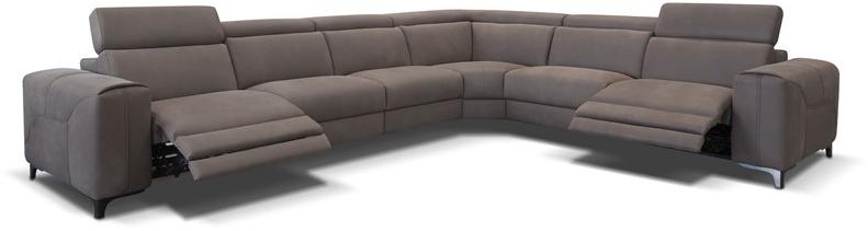 Rossini Sofas Угловой диван в коже с электроприводом sun-id-1506828 - Вид №2