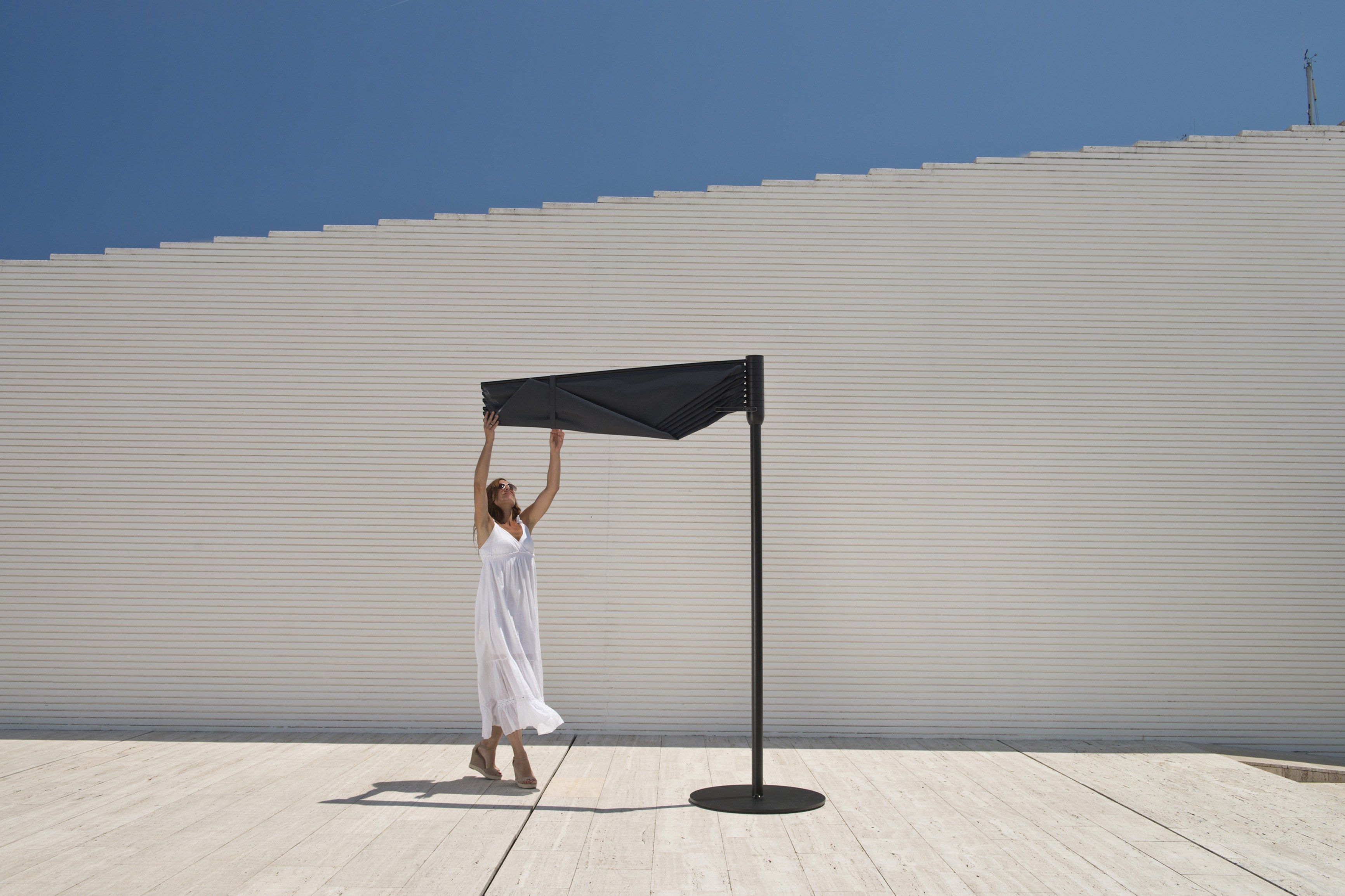 Круглый зонтик из технической ткани calma Om ARCH-00035838 - Вид №6