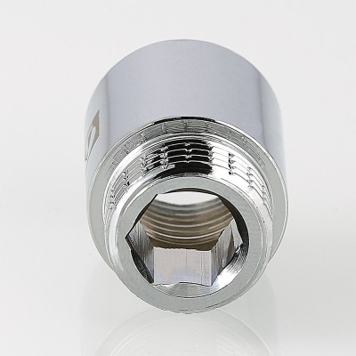 VTr.198.C.0450 Фитинг резьбовой – удлинитель хромированный Valtec 1/2" х 50 мм  - Вид №2
