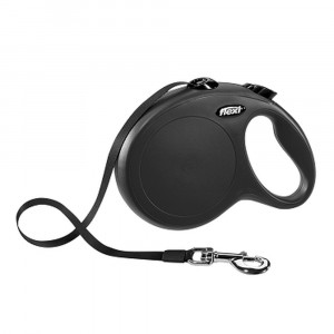 ПР0056748 Рулетка для собак New Classic L до 50 кг, лента 8 м черная Flexi