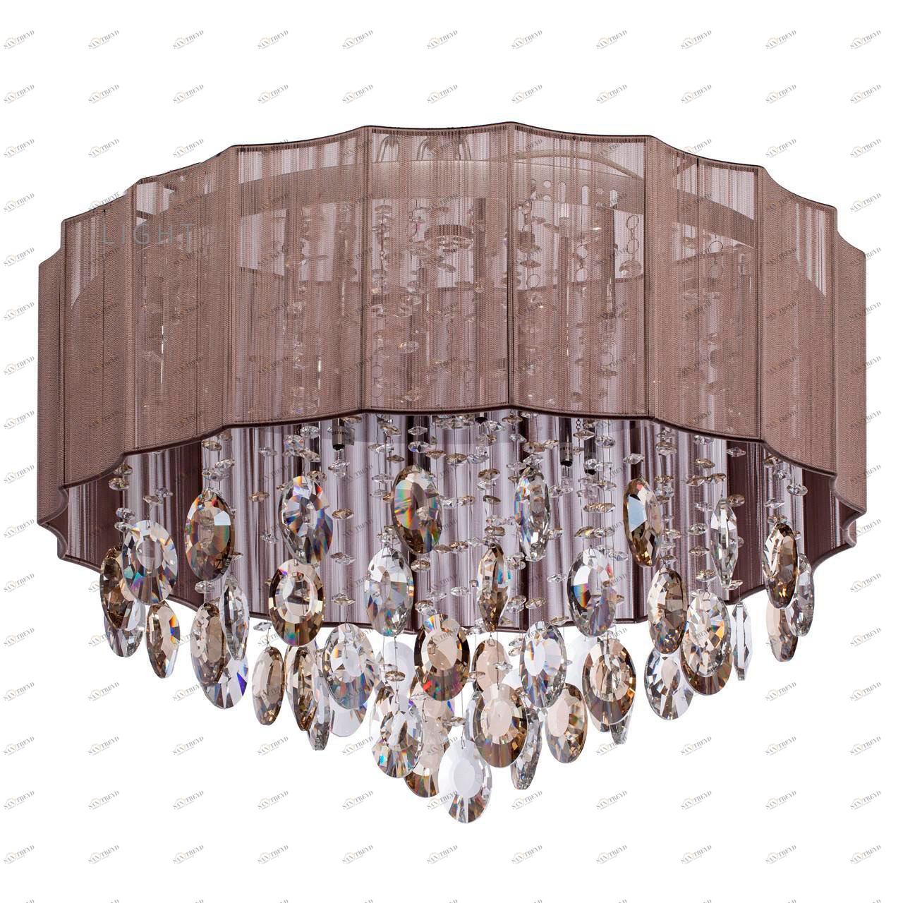 Потолочная люстра MW-Light Жаклин 6 465012718 MW-LIGHT ДИЗАЙНЕРСКИЕ, ЖАКЛИН 183001 Коричневый 