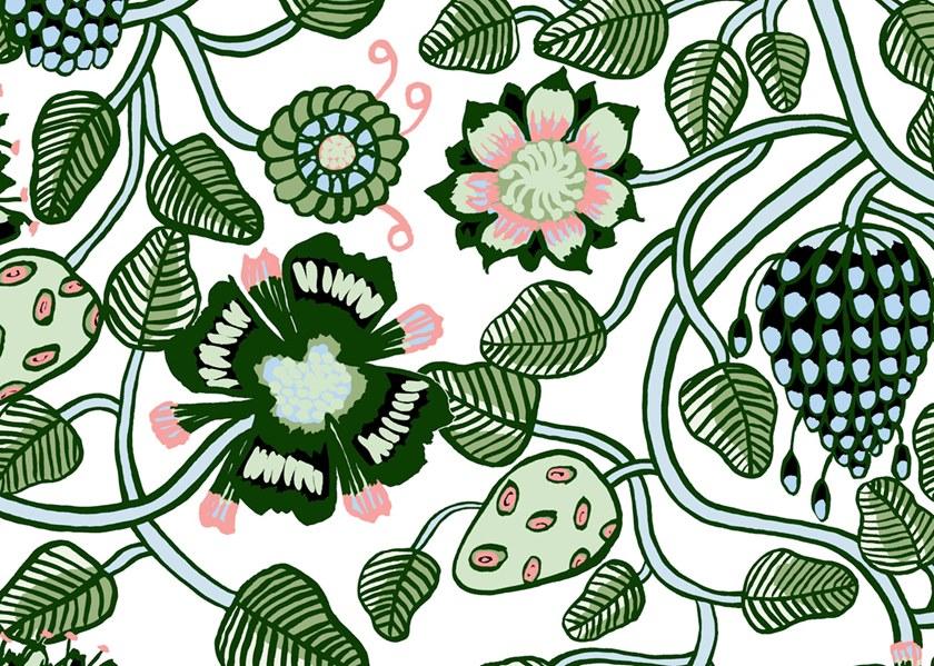 Jannelli&Volpi Флизелиновые обои с цветочными мотивами Marimekko vol. 5 sun-id-1352025 - Вид №3