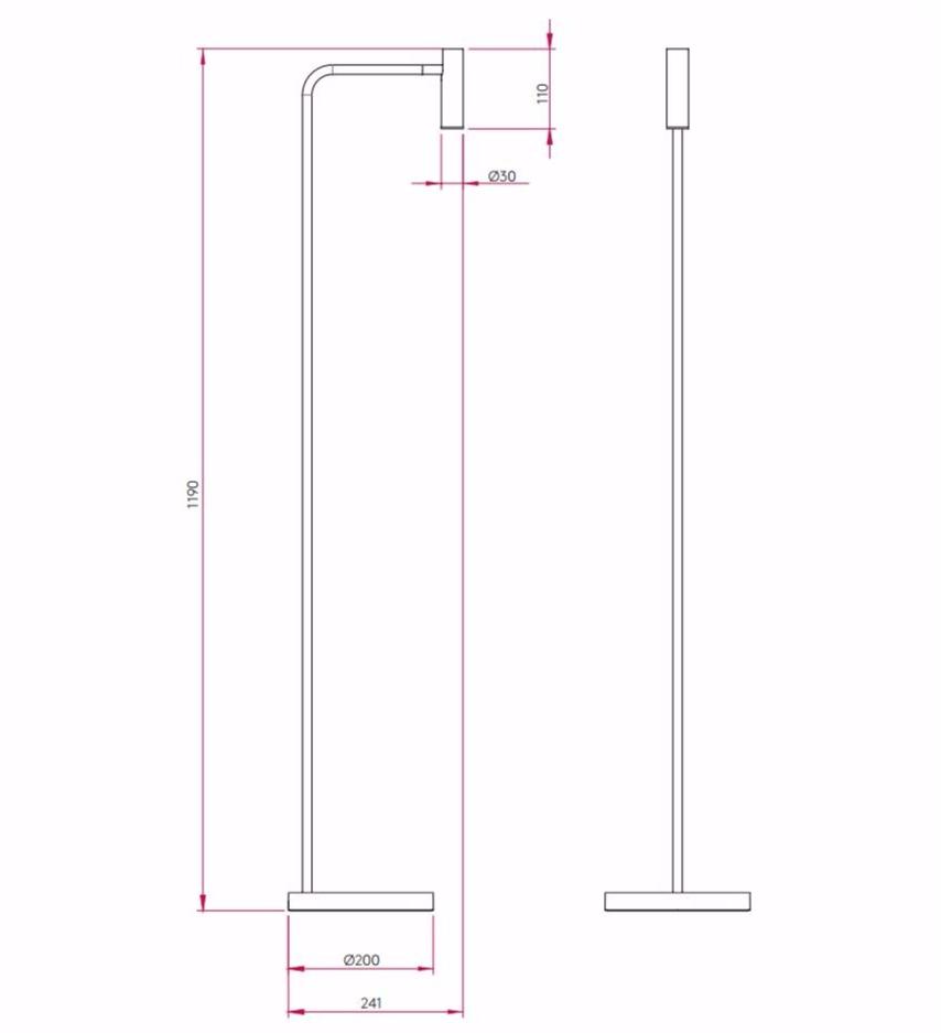 Astro Lighting Регулируемый светодиодный торшер из алюминия Enna sun-id-1452505 - Вид №7