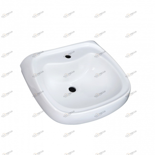 1015120 Подвесная раковина настенная прямоугольная Лобненский Стройфарфор  белая 