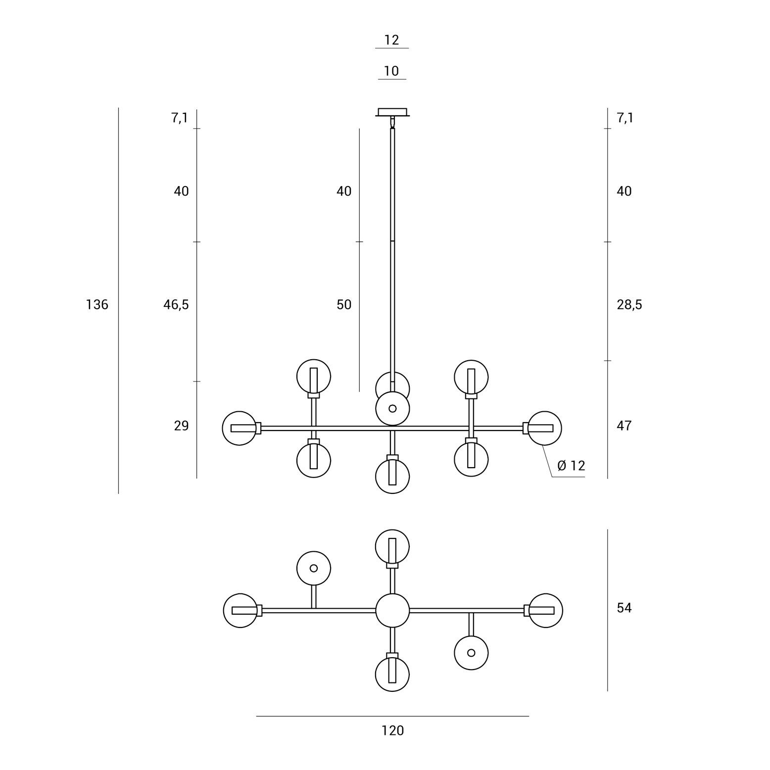 Подвесной светильник из боросиликатного стекла Miloox Dom ARCH-00084471 - Вид №3