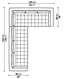 Maxalto Модульный угловой диван из ткани Lucrezia sun-id-1346409 - Вид №9