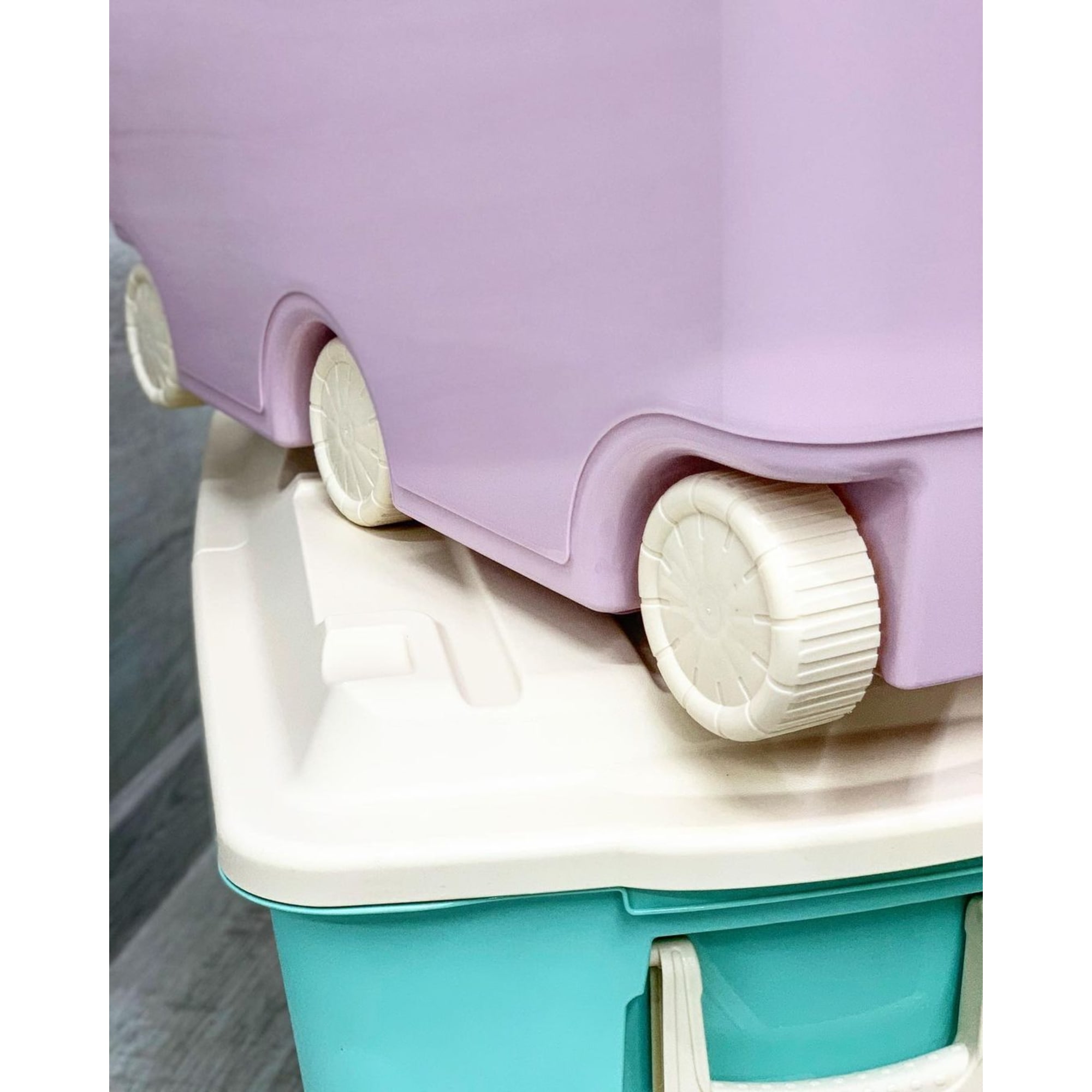 82472546 Ящик для игрушек 685х395х385 мм 66,5 л, цвет розовый Пластишка Santreyd  - Вид №10