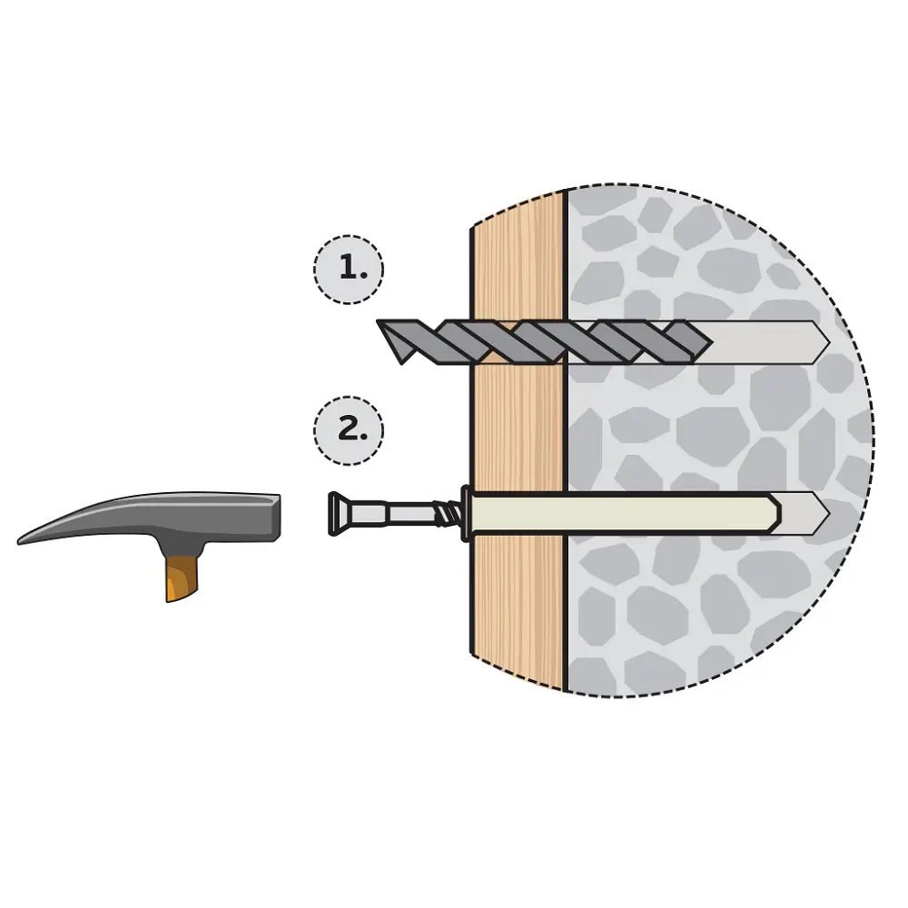 Дюбель-гвоздь потайной Европартнер нейлон 8x120 мм 10 шт STLM-2029007 - Вид №4