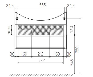 У50111 Тумба Вита 65П 1я, МДФ 1 Marka Вита - Вид №6