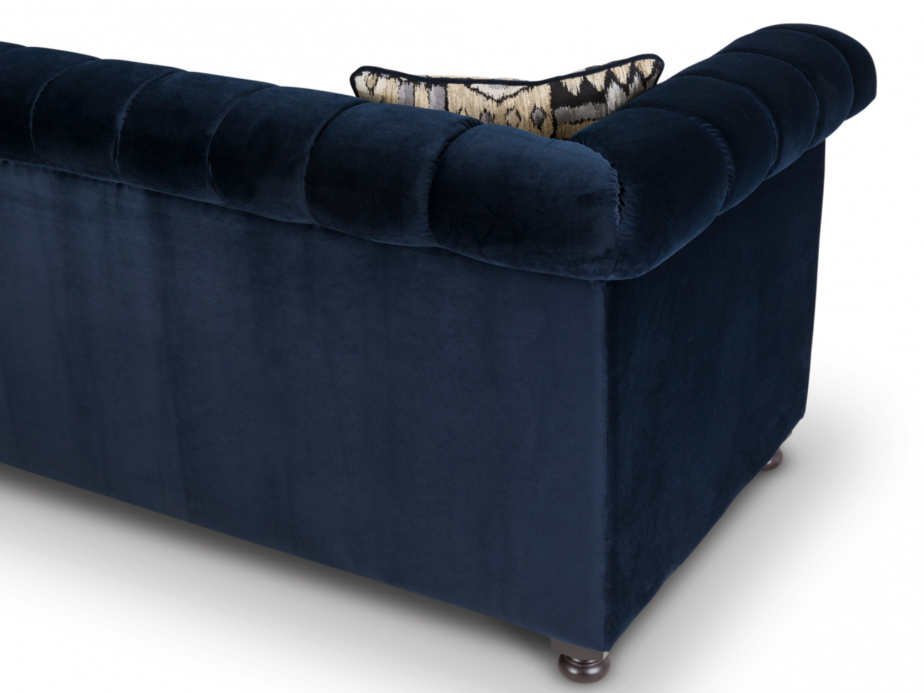 Диван прямой синий с капитоне Hickory KELLY LOUNGE ДИЗАЙНЕРСКИЕ 210975 Синий  - Вид №5