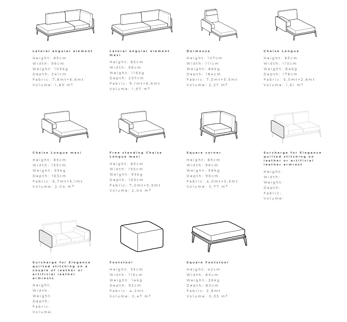 Секционный диван из ткани Ditre Italia Kris ARCH-00141524 - Вид №3