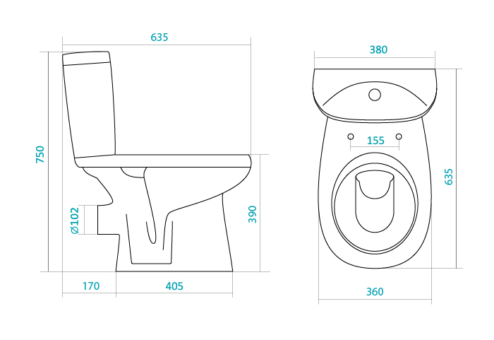 13817 Компакт унитаз с бачком Белый Лобненский Стройфарфор  Россия  - Вид №5