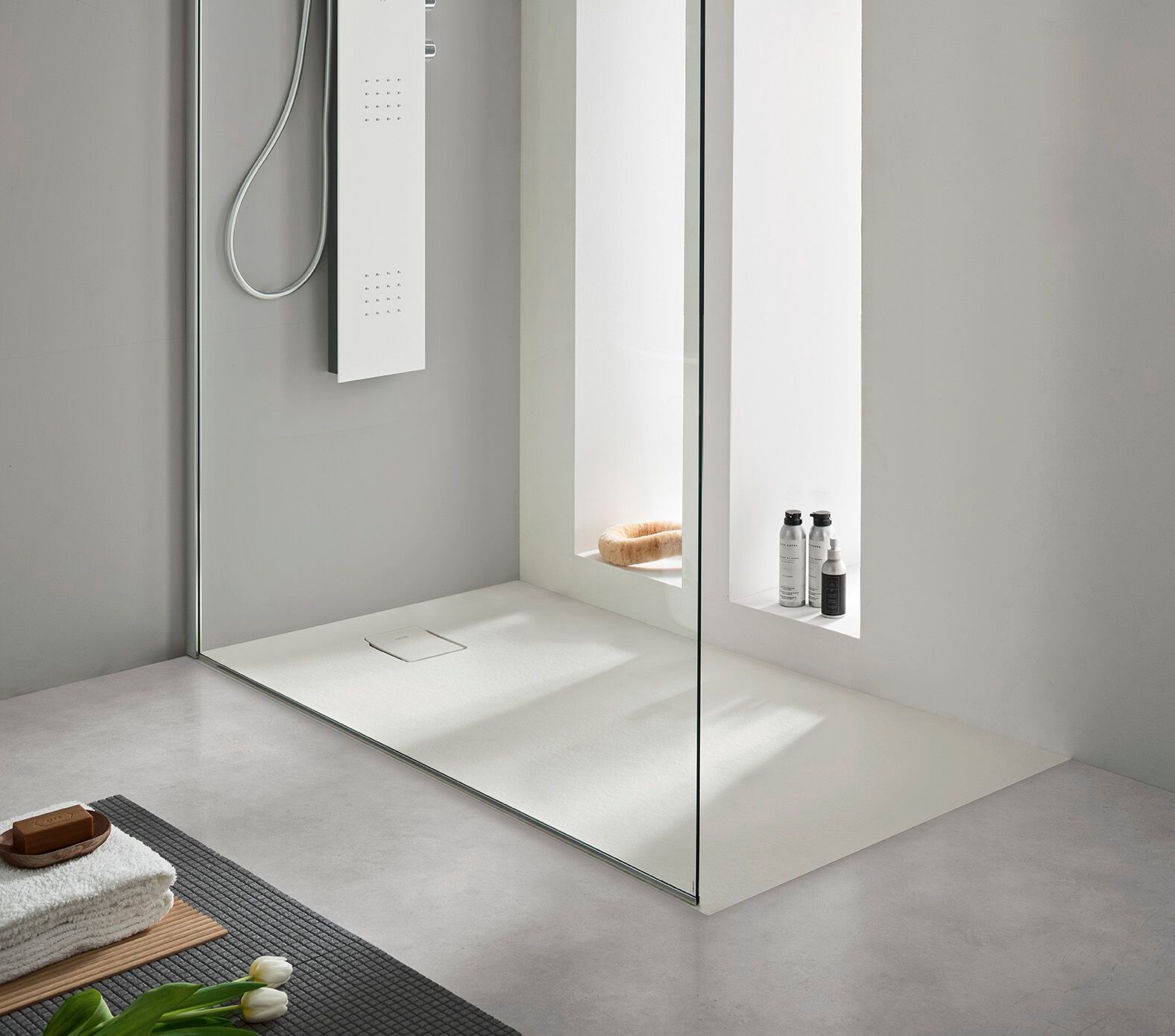 Душевой поддон из композитного материала Gruppo Geromin форма ARCH-00082041 - Вид №1