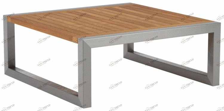 Royal Botania Низкий квадратный садовый столик из тика Ninix sun-id-1474263