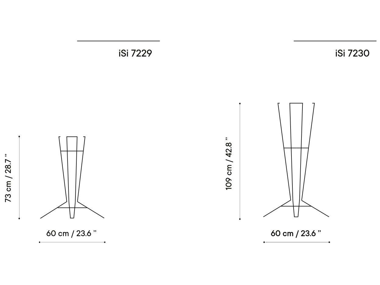 Высокий садовый горшок из оцинкованной стали iSimar Nostrum ARCH-00128888 - Вид №2