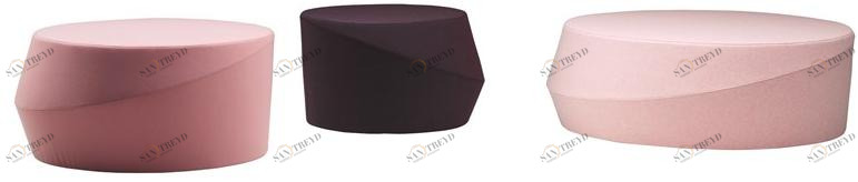 Casamania & Horm Круглый пуф, обитый тканью или кожей sun-id-1374149