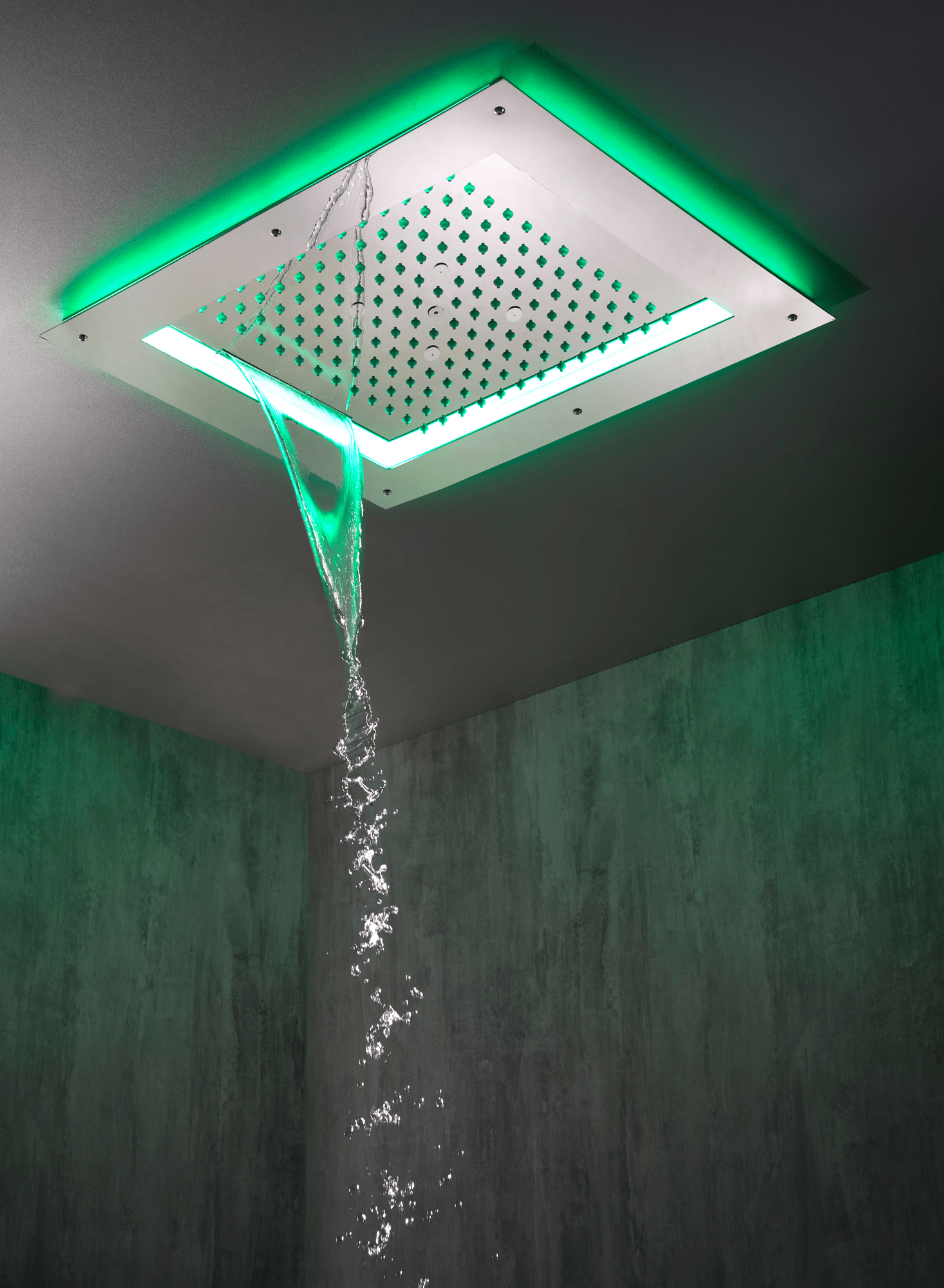 HI0930 Потолочный & настенный душ FRAME/3 - RGB CROMOTHERAPY BOSSINI  - Вид №1