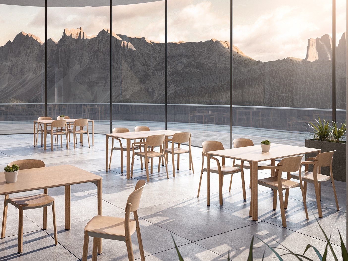 Деревянный штабелируемый стул Brunner nate ARCH-00133662 - Вид №1