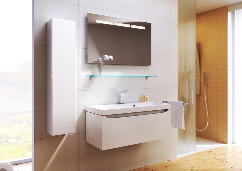 Анкона пенал подвесной, цвет белый  An.05.35/W AQWELLA Ancona sun-id-277857 - Вид №2