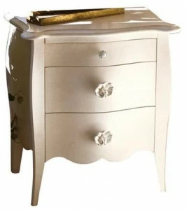 Barnini Oseo Прямоугольная прикроватная тумбочка из лакированной древесины с ящиками Sogni d'amore Sa71