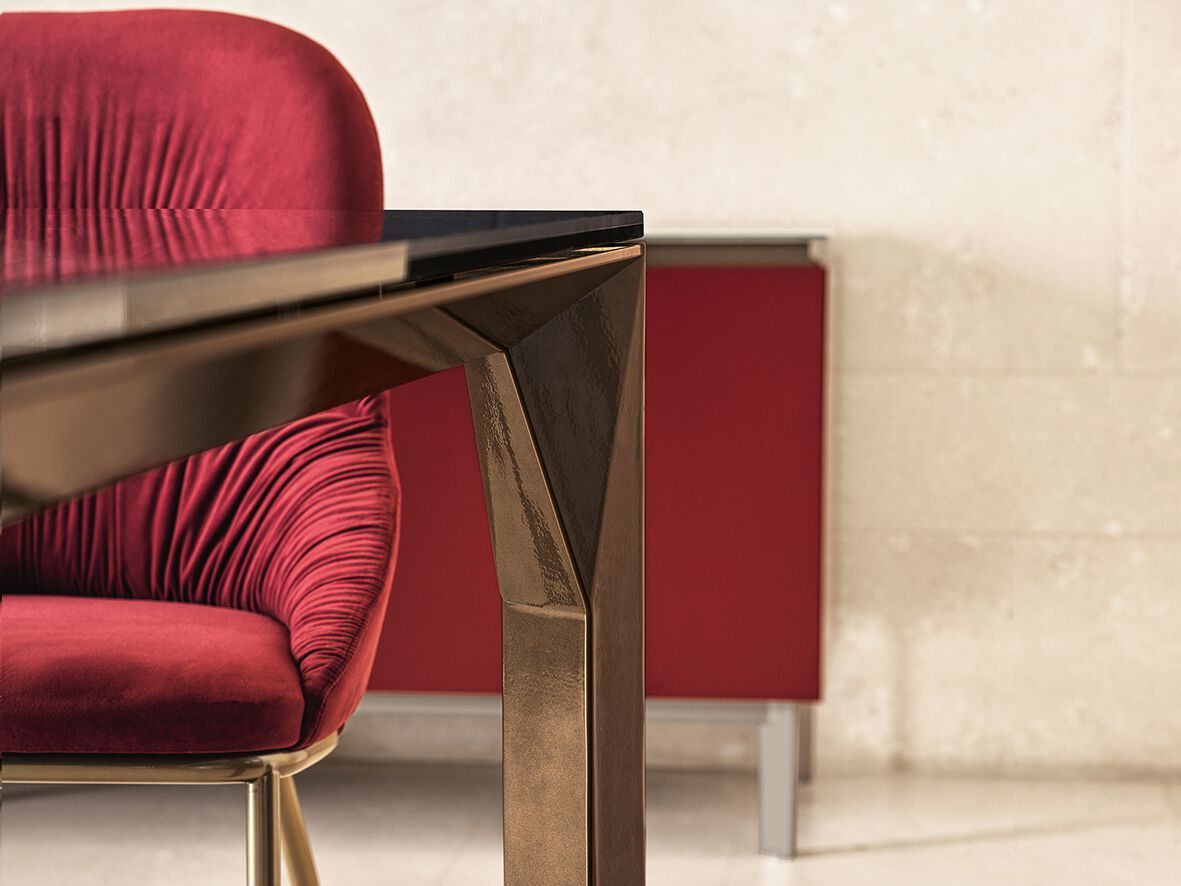 Алюминиевый и Сверхкерамический обеденный стол Bontempi Casa MIRAGE ARCH-00061277 - Вид №8