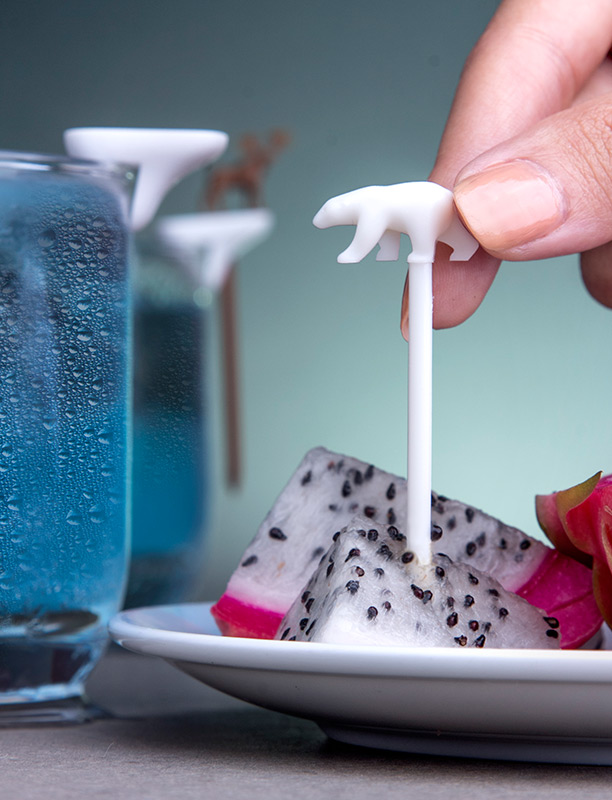 QL10169-MX Набор шпажек-маркеров для бокалов cool animal Qualy  - Вид №1