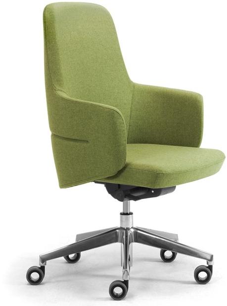 Leyform Регулируемое по высоте кресло для руководителя из шерсти с подлокотниками Opera 2920 - Вид №3