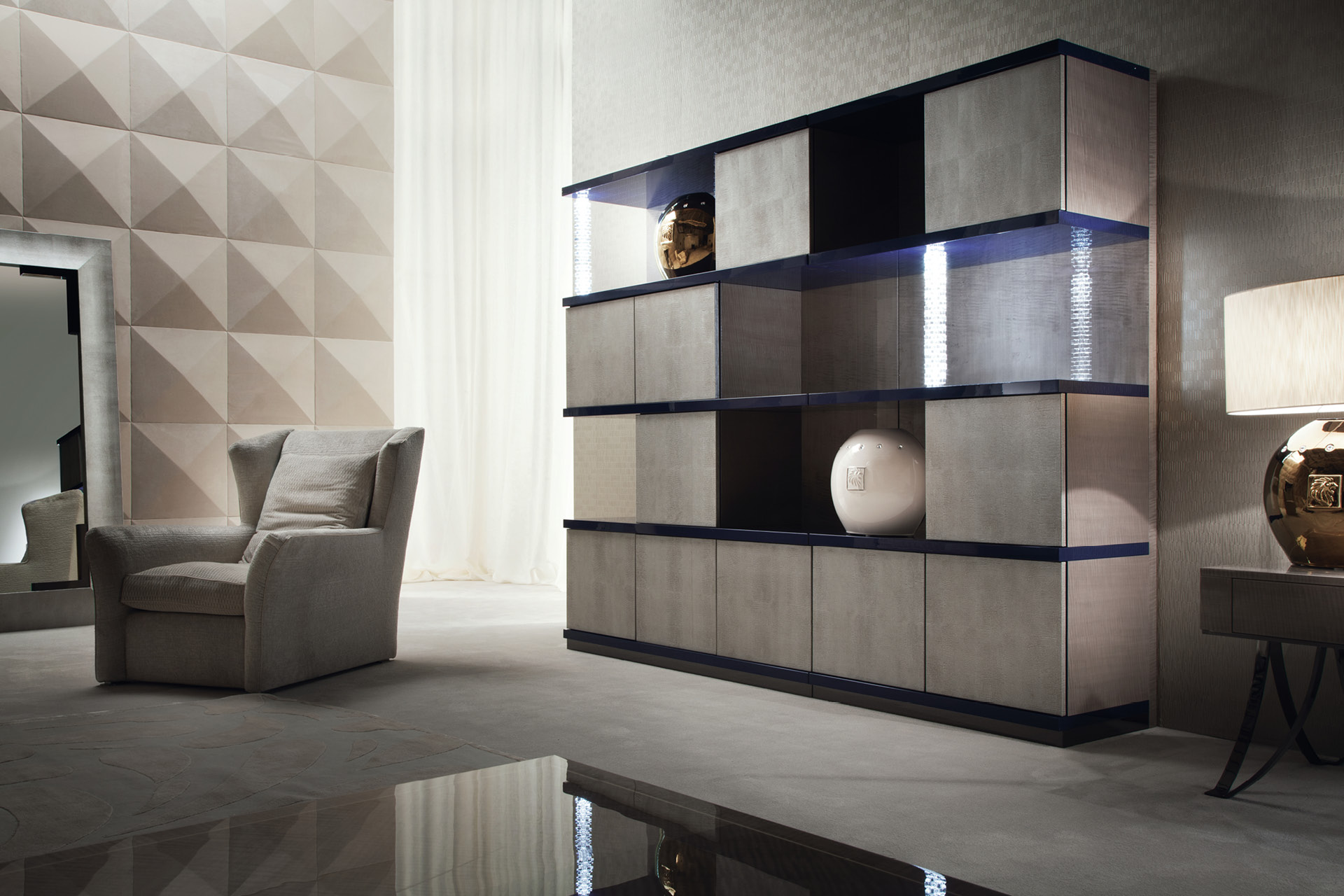 680/50 Alchemy 3 секционный книжный шкаф - giorgio collection - Вид №5