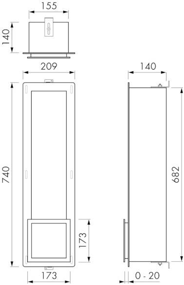 ESS Easy Drain Встроенный держатель запасного рулона из нержавеющей стали Roll Tcl-1 - Вид №3
