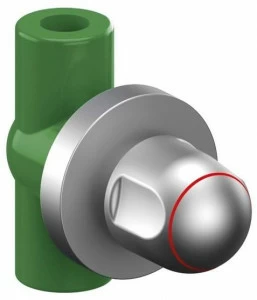 TECO Отвод сверху для труб из полипропилена, прямая версия 164