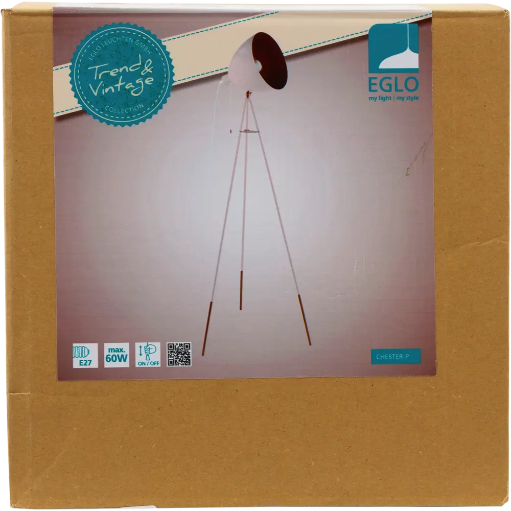 Торшер Eglo «Chester-P» 1xE27x60 Вт, цвет абрикос 82035488 STLM-2205088  - Вид №3