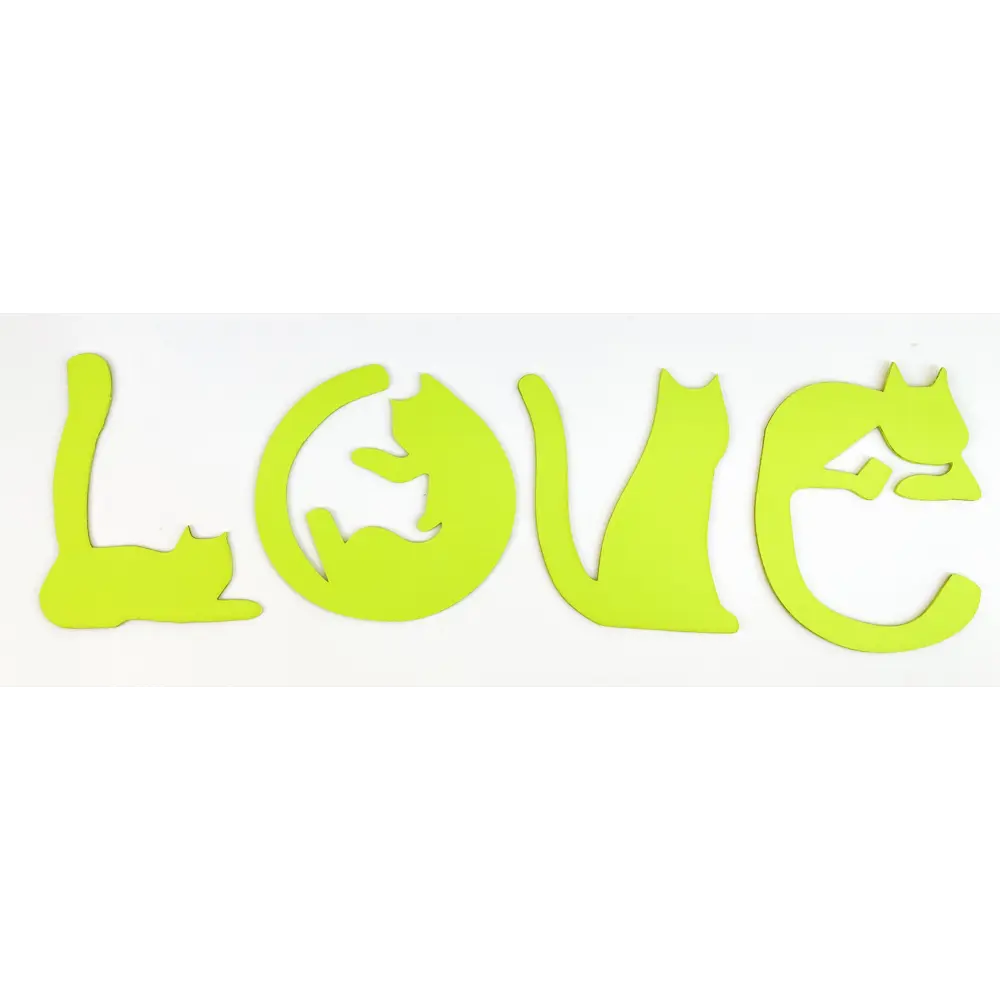 Настенное панно "Котики Love" дерево 70x26 см 85415223 STLM-2021256 Симфония  - Вид №2