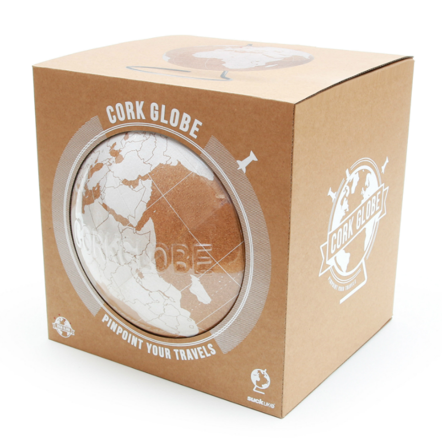 SK CORKGLOBE5 Глобус cork globe, белый, D25 см Suck UK  - Вид №11