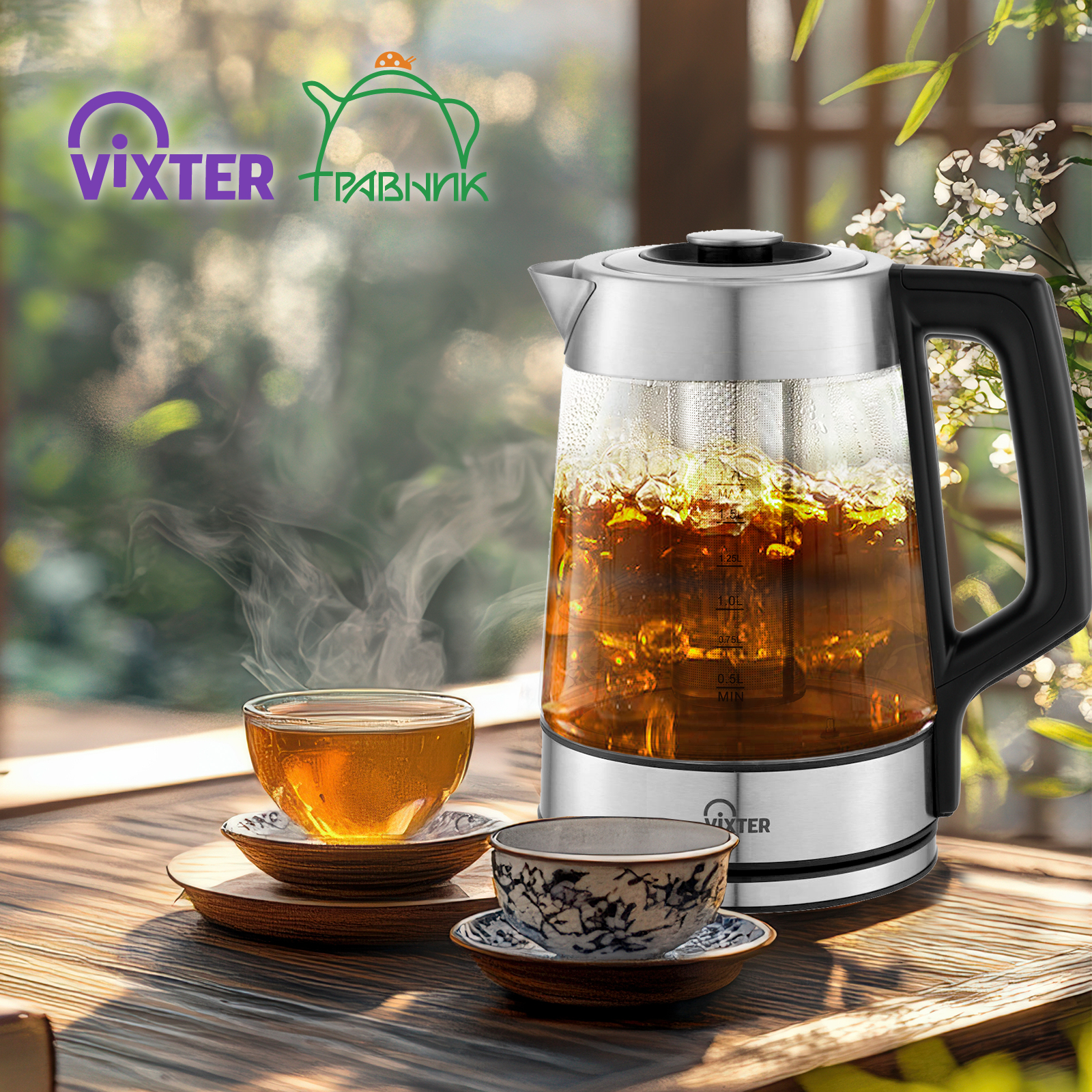 9179097 Электрочайник Vixter KTP-1345 серебристый STDN-0133595 - Вид №12