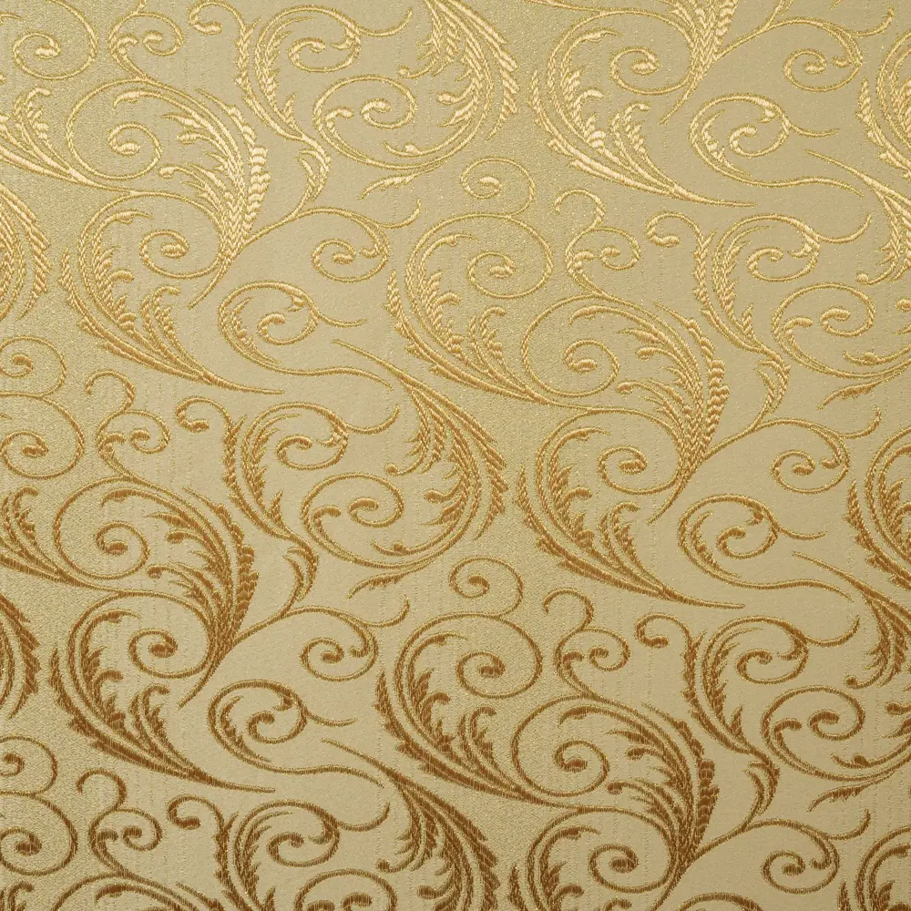 Штора на ленте «Барроко», 200х270 см, вензель, цвет жёлтый ТОРГОВЫЙ ДОМ ТЕКСТИЛЬ STLM-2195169 - Вид №1