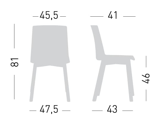 Стул из инженерного пластика GABER Jubel ARCH-00008585 - Вид №2