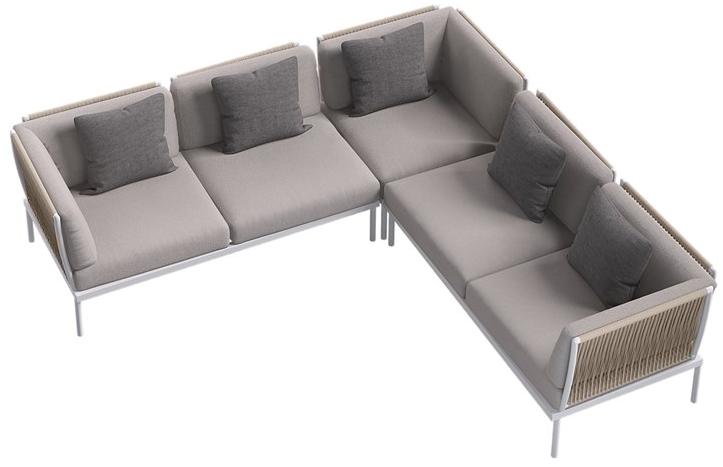 Atmosphera 2-местный тканевый садовый диван Flash Fsh.mc - Вид №3