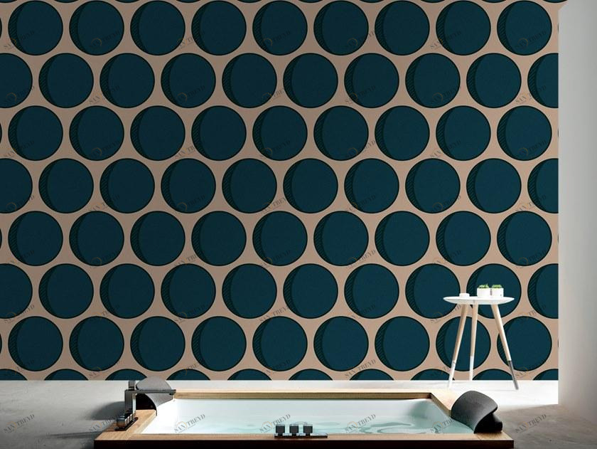 Baboon Виниловые обои в горошек Pattern sun-id-1425124