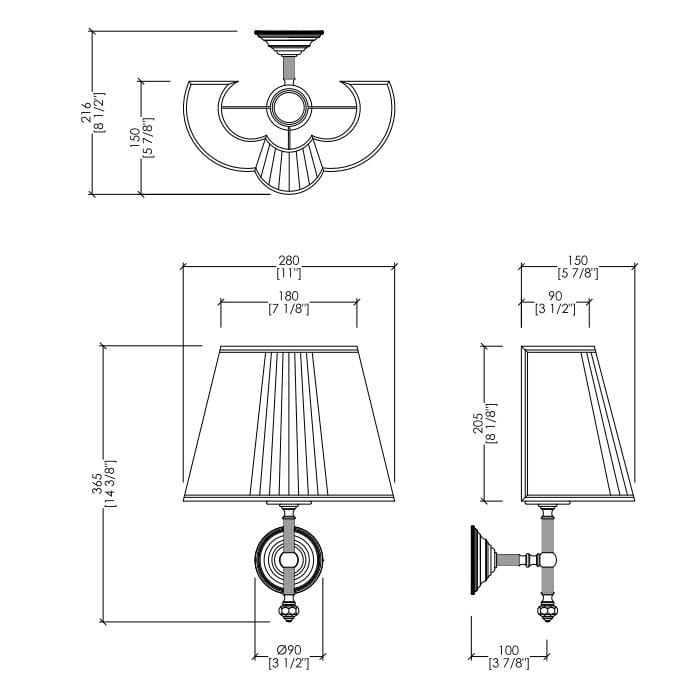 Латунный настенный светильник для ванной комнаты Devon&Devon Gemstone ARCH-00052100 - Вид №2