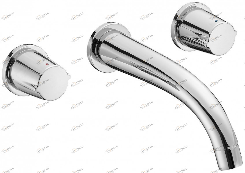 E18872-CP Настенный смеситель для раковины на 3 отверстия Jacobdelafon ELEVATION Santreyd