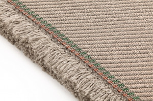 070652 Подушка-ролл GL Diagonal almond-ivory большая GAN Garden Layers