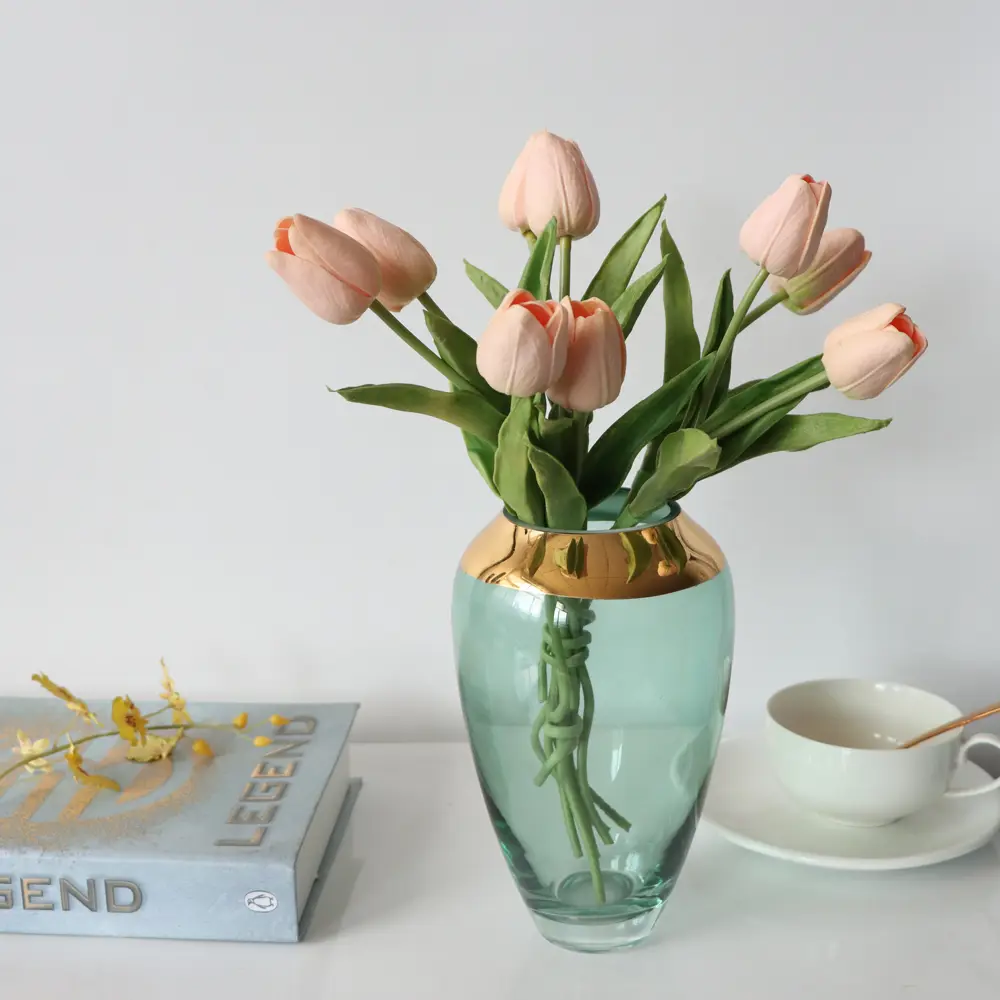 Santreyd Rose — прозрачно-зеленая стеклянная ваза для интерьера 87908763